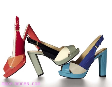 Zapatos de moda con colores