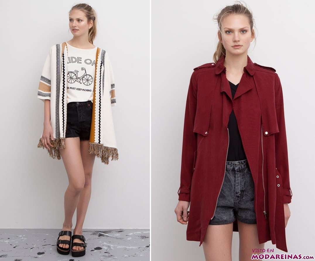 capas y trench de pull and bear